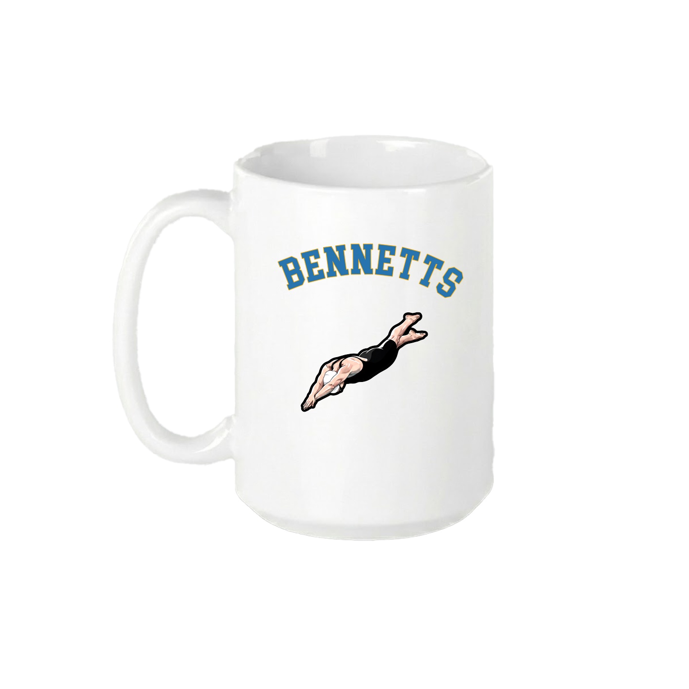 15oz Coffee Mug — Shirsey Arch in White