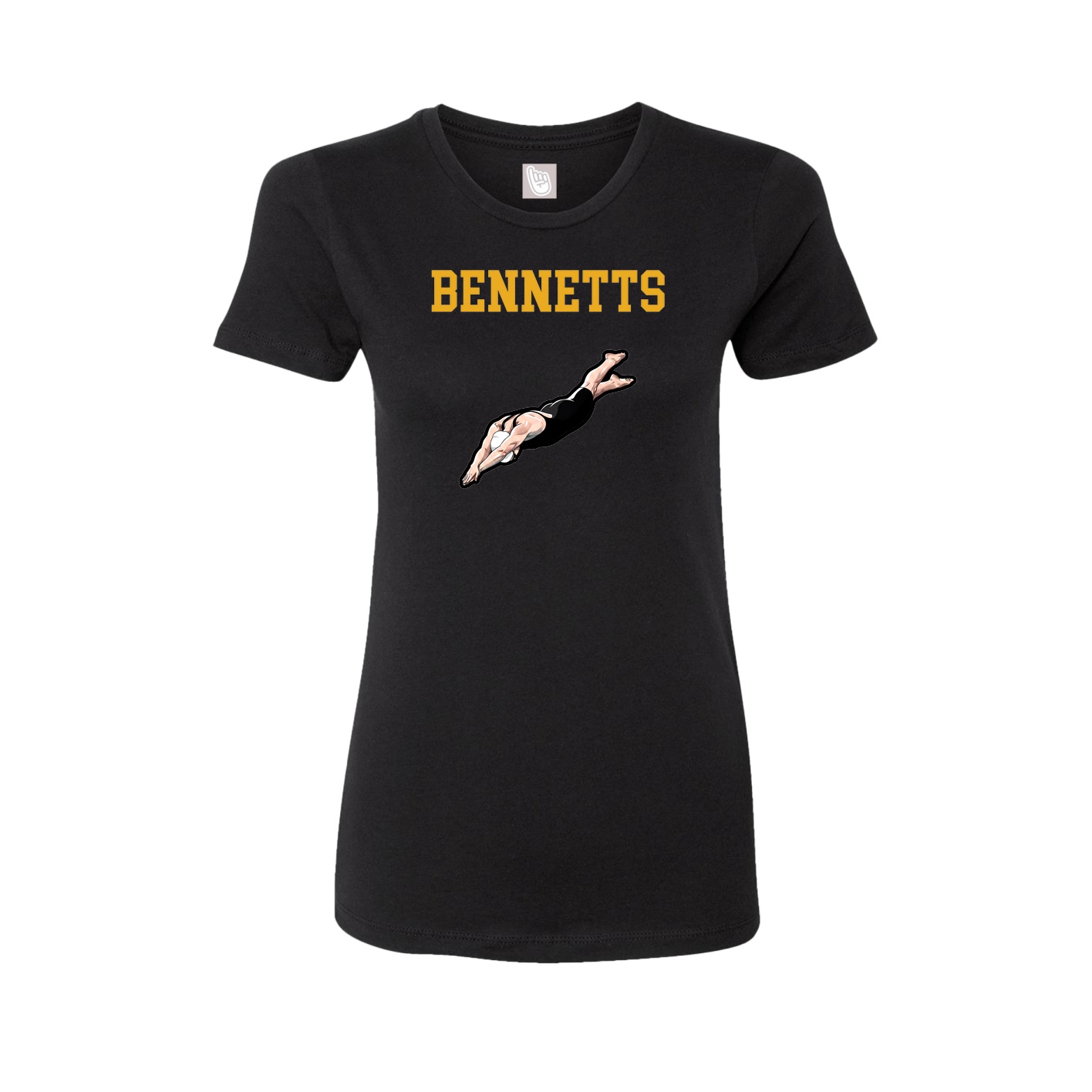Fitted Women's Tee — Shirsey in Black