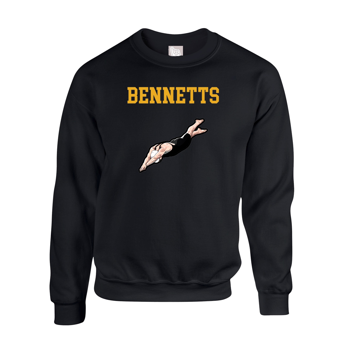 Fleece Crew — Shirsey in Black