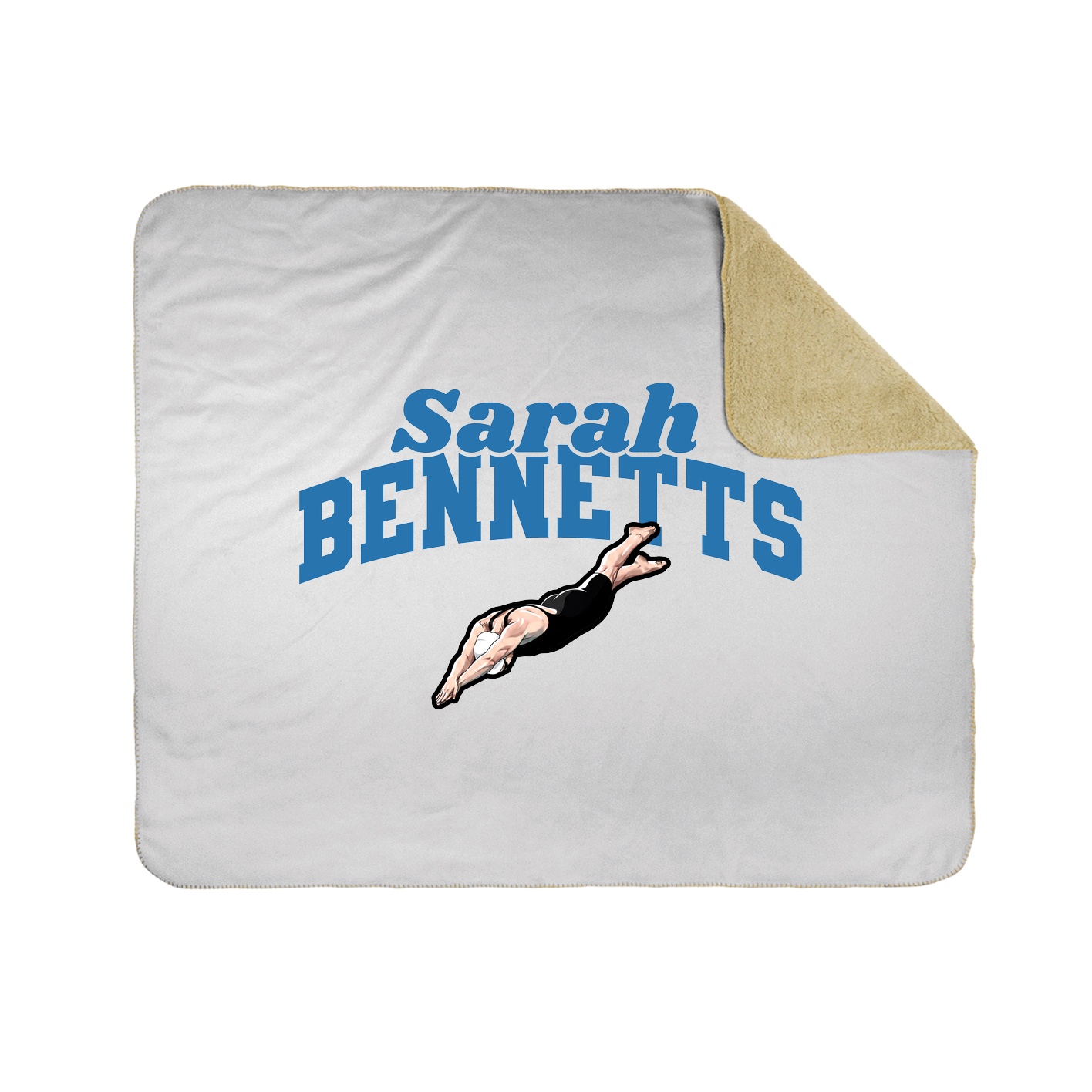 Throw Blanket — Signature Arch in White