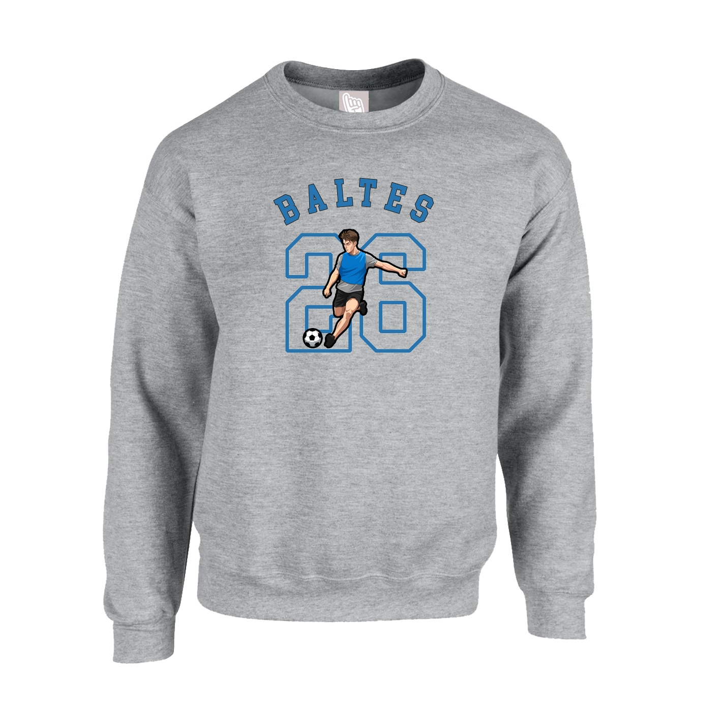 Fleece Crew — Shirsey Arch in Grey