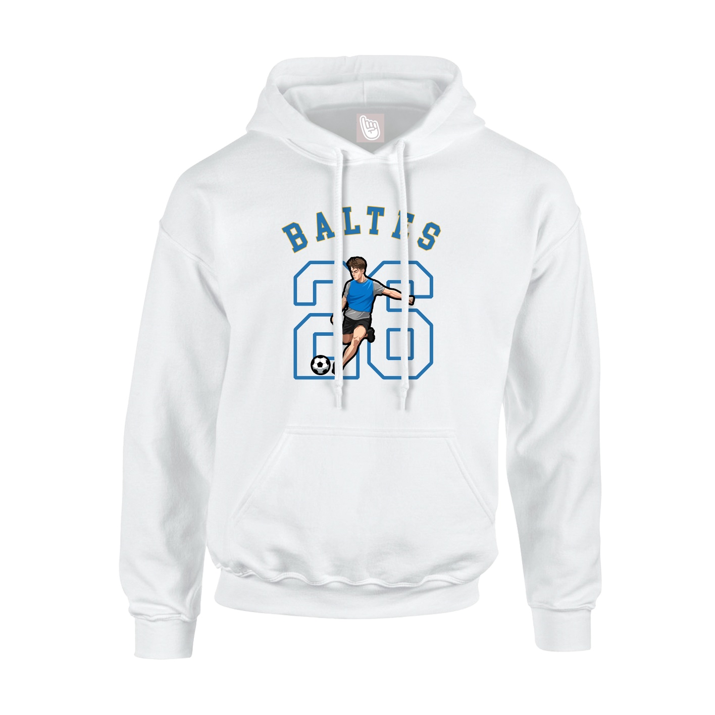 Youth Hoodie — Shirsey Arch in White