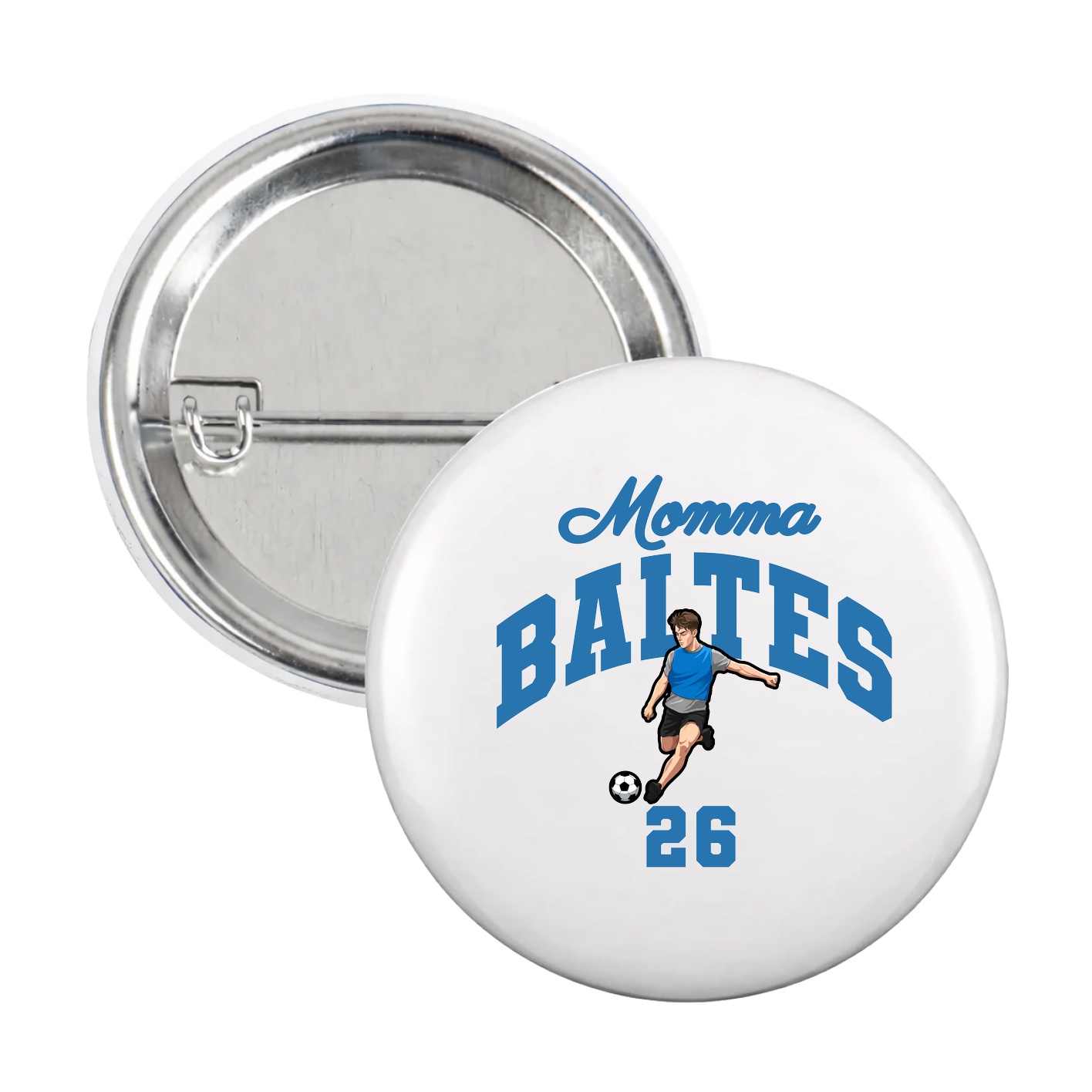 Game Day Button — Mothers Day Arch in White