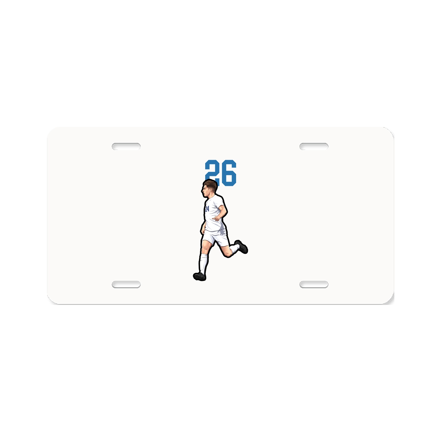 License Plate — Number Top in Classic