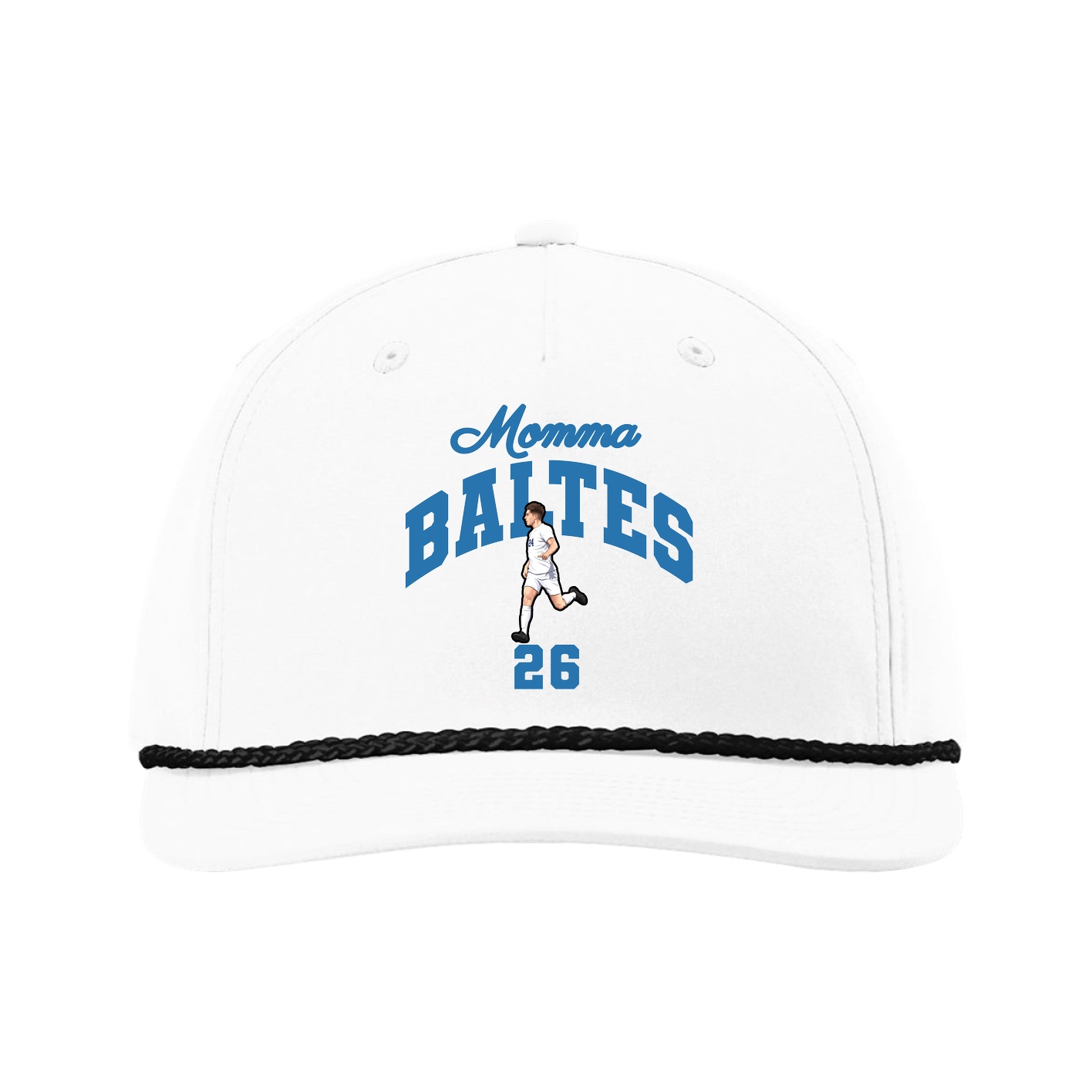Five-Panel Classic Rope Cap — Mothers Day Arch in White