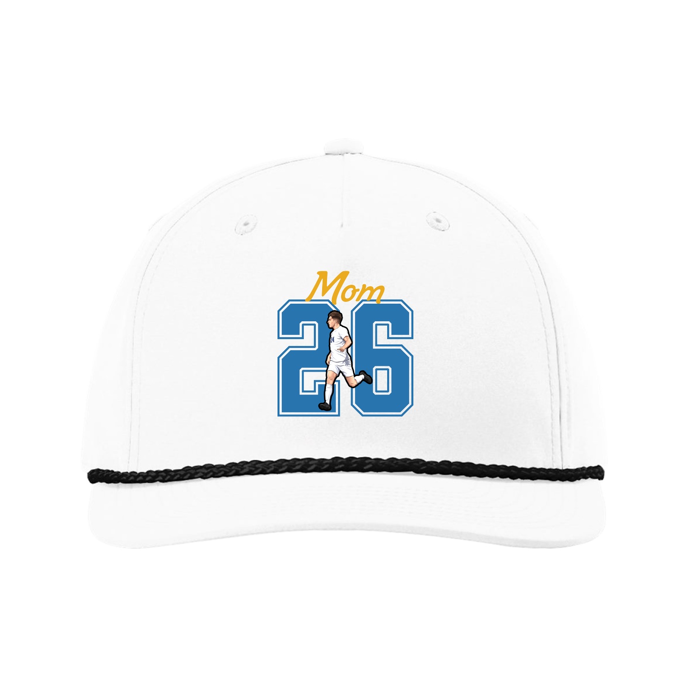 Five-Panel Classic Rope Cap — Mothers Day Shirsey in White