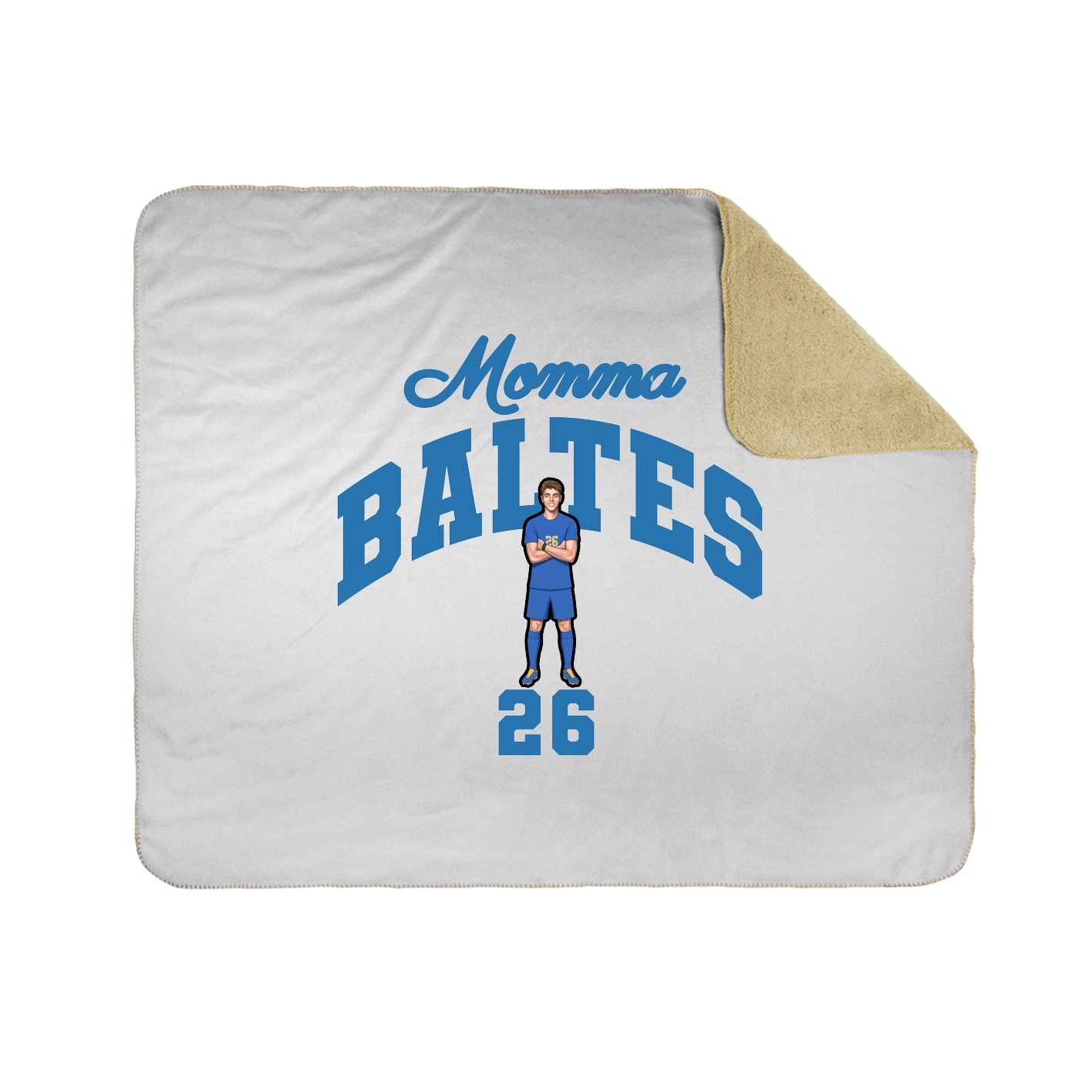 Throw Blanket — Mothers Day Arch in White