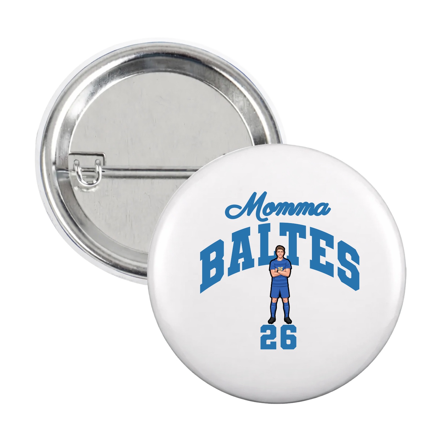 Game Day Button — Mothers Day Arch in White