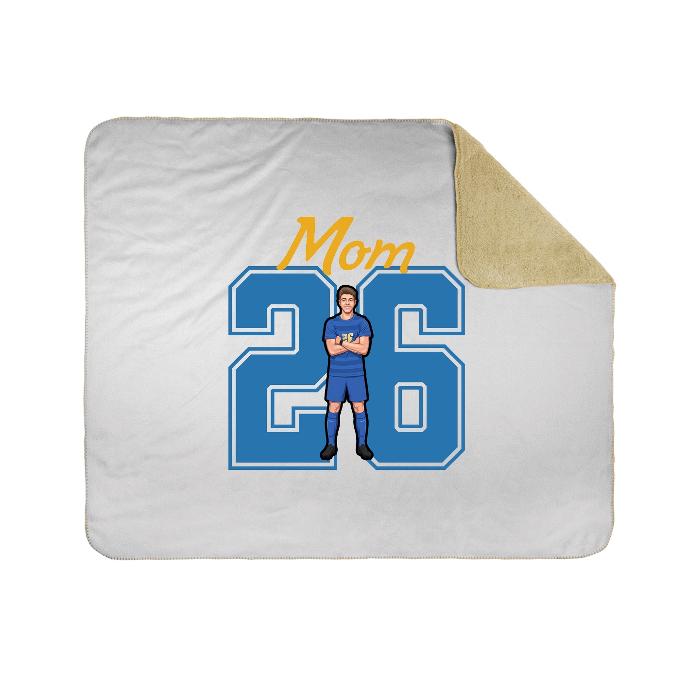 Throw Blanket — Mothers Day Shirsey in White
