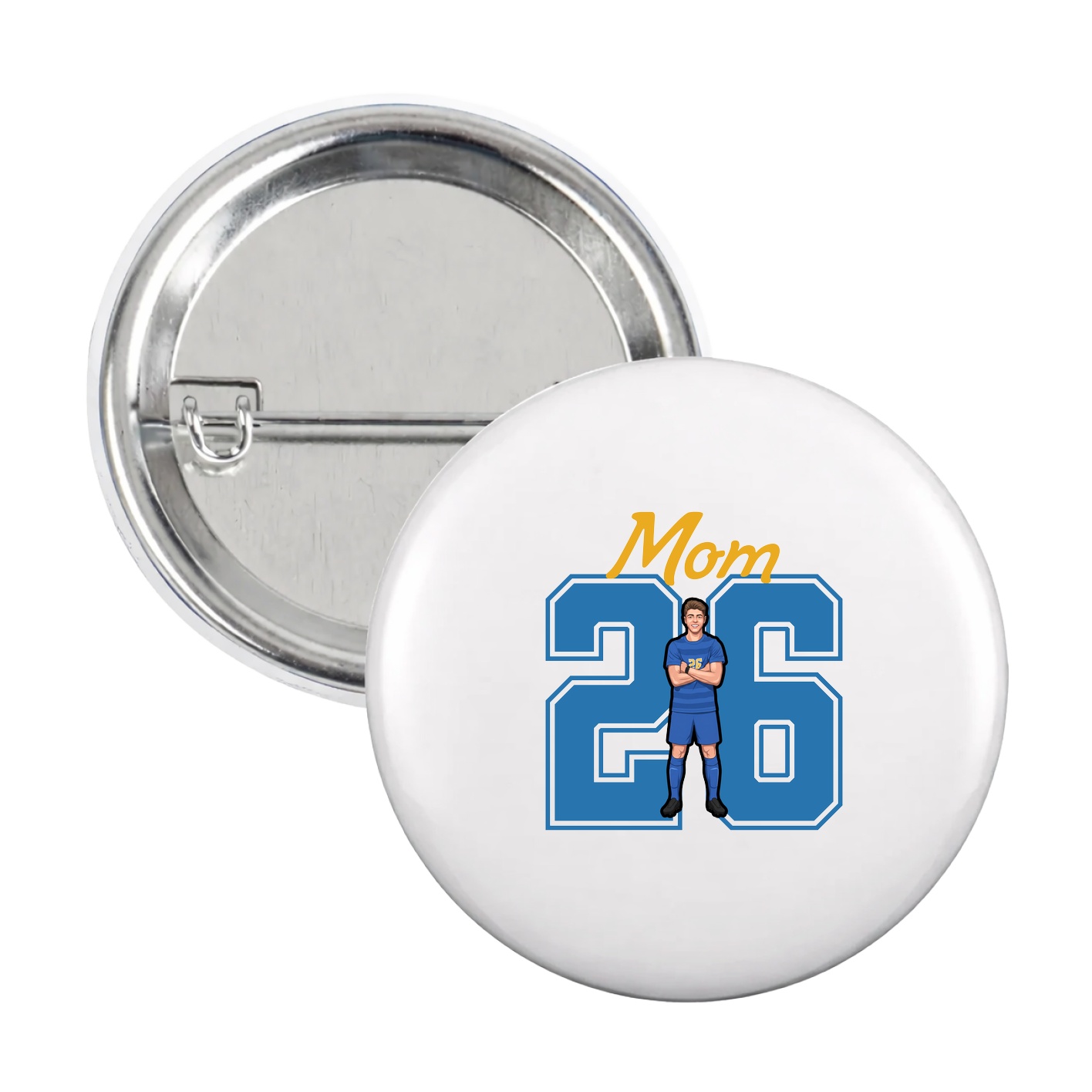 Game Day Button — Mothers Day Shirsey in White