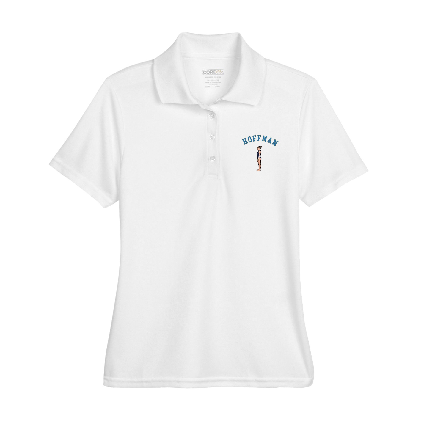 Womens Performance Polo — Shirsey Arch in White