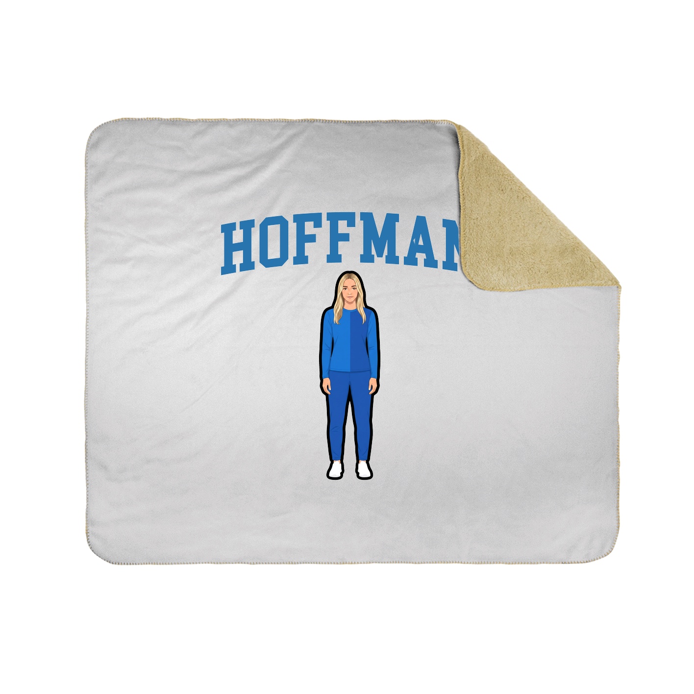 Throw Blanket — Shirsey in White