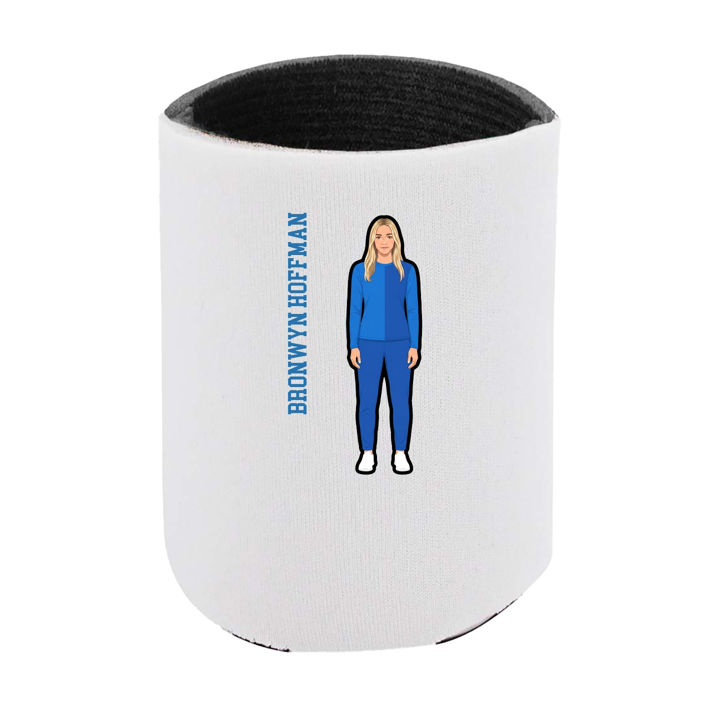 Can Holder — Name Vertical in White