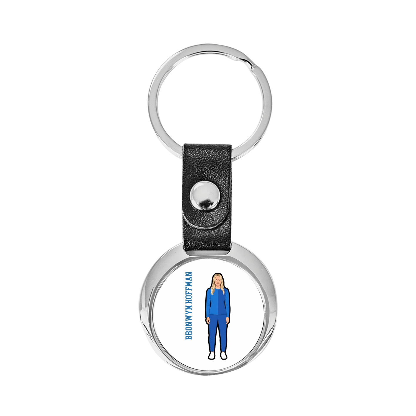Key Chain — Name Vertical in Classic