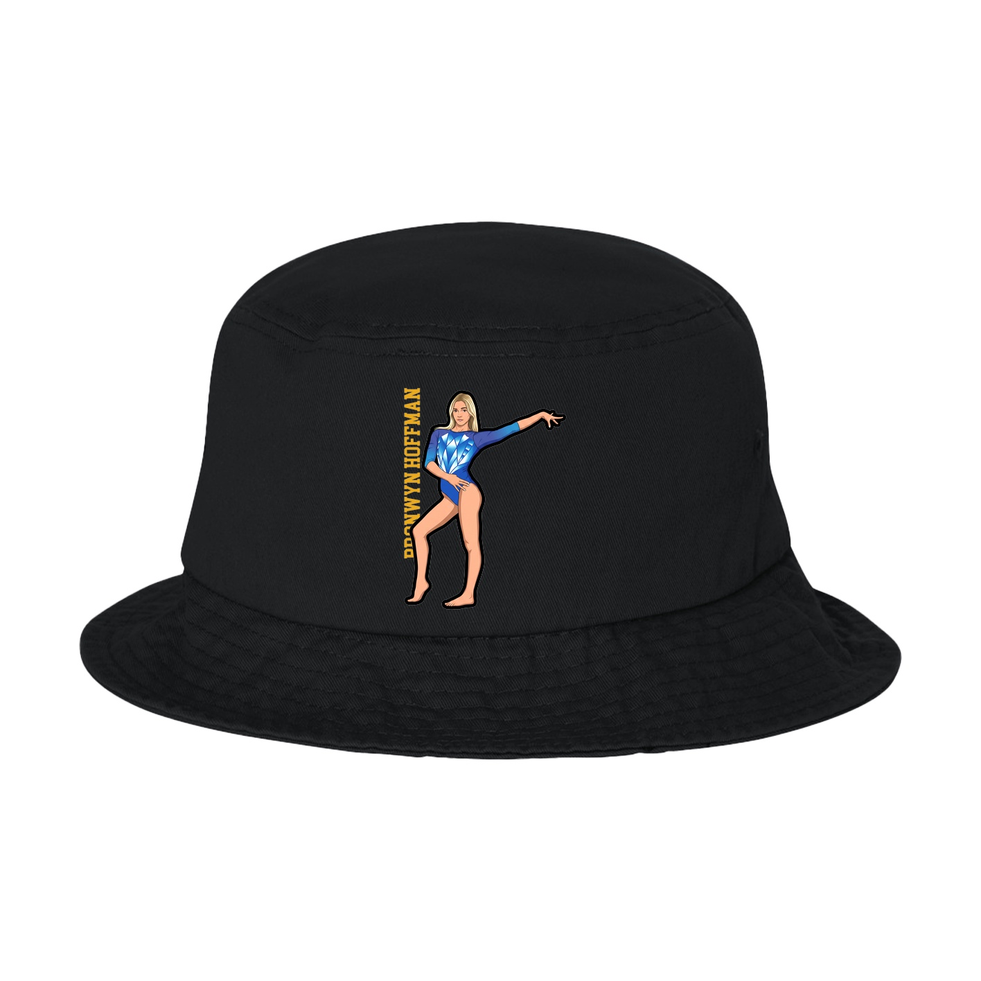 Bucket Cap — Name Vertical in Black