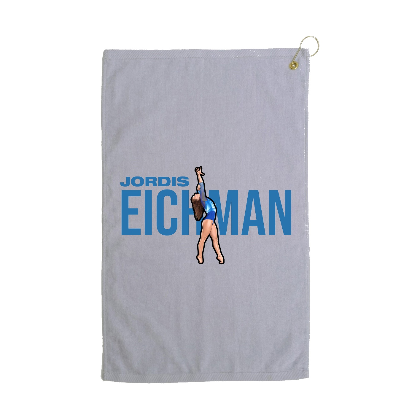 Golf Towel — Player Name in Grey
