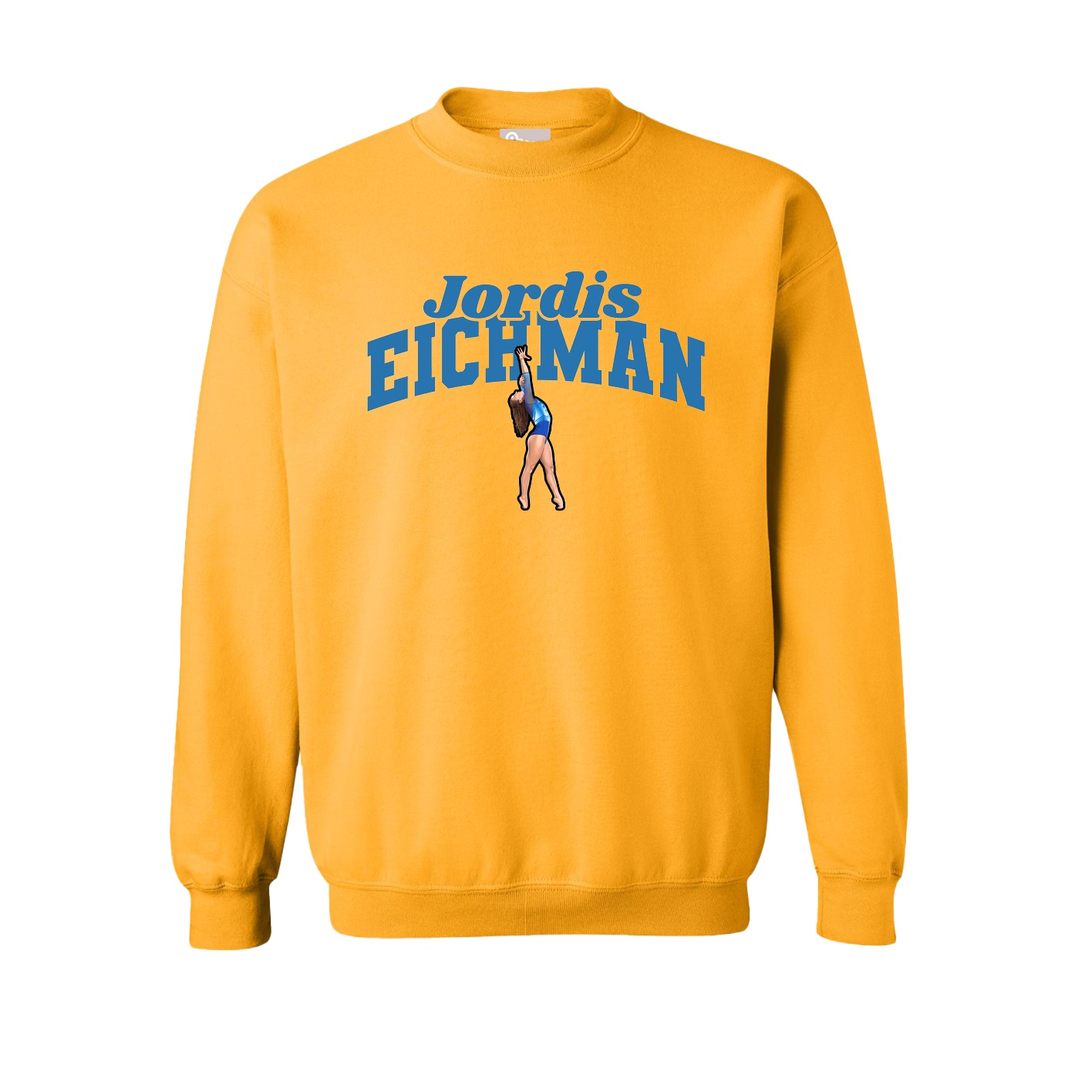 Fleece Crew — Signature Arch in Gold