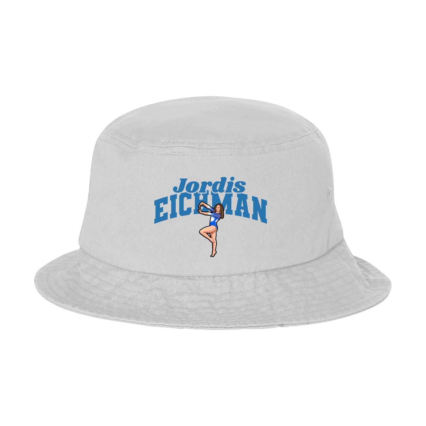Bucket Cap — Signature Arch in White
