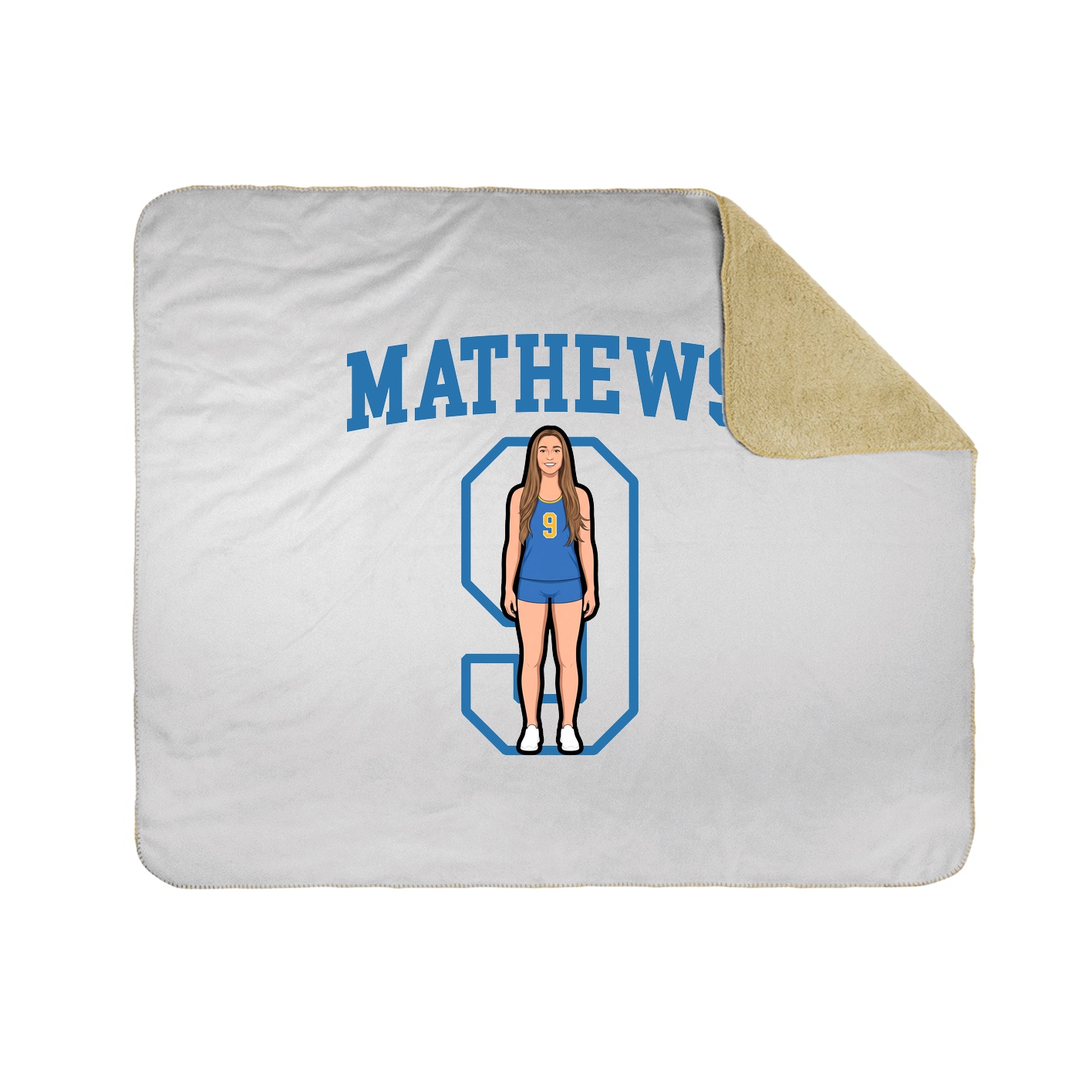 Throw Blanket — Shirsey in White