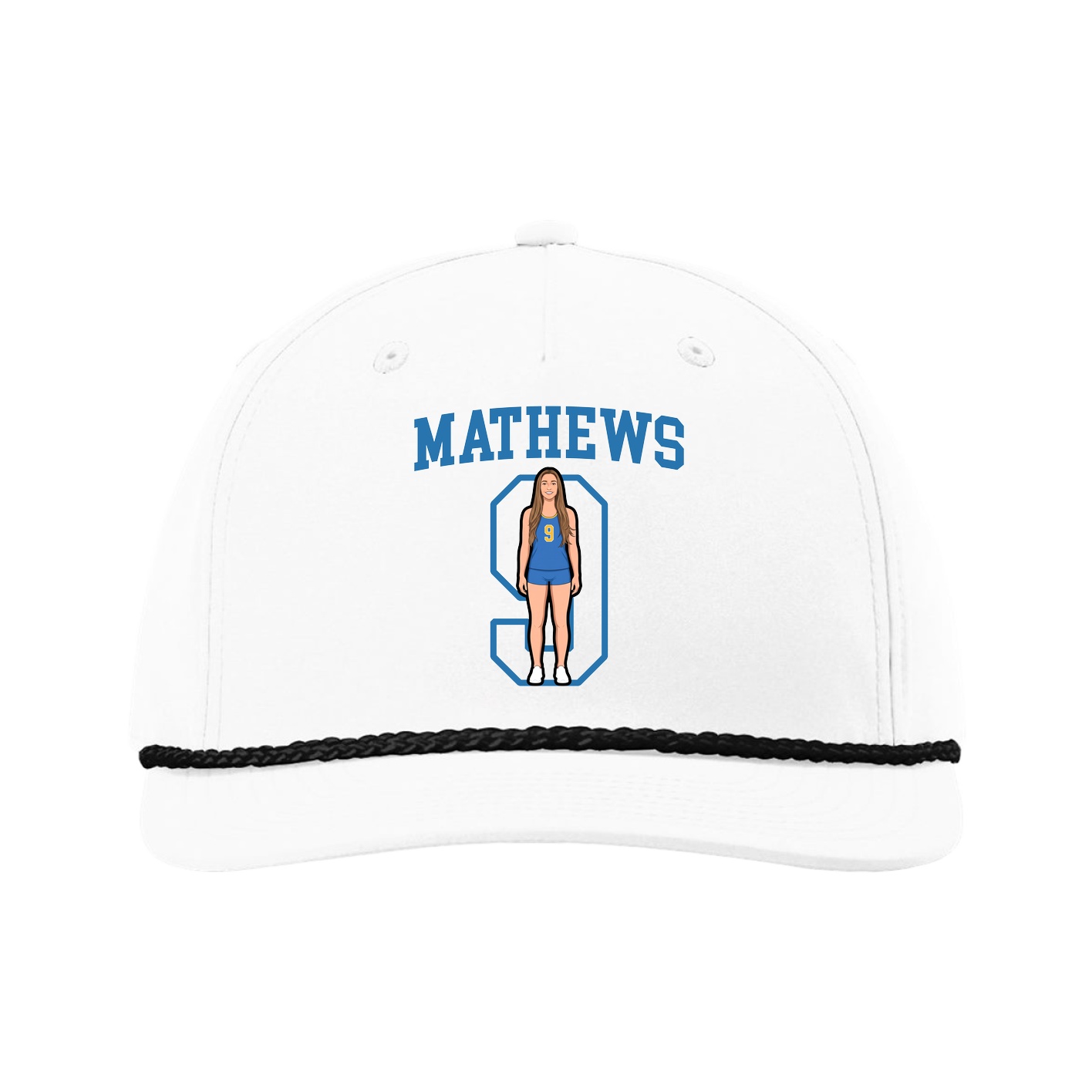 Five-Panel Classic Rope Cap — Shirsey in White
