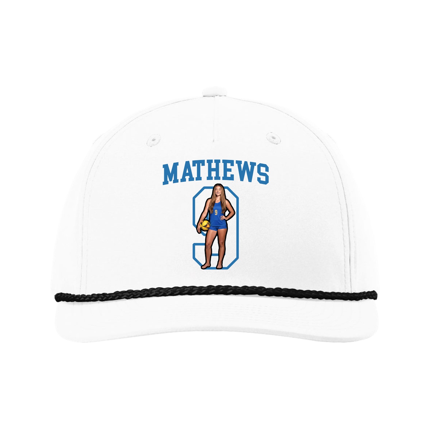 Five-Panel Classic Rope Cap — Shirsey in White