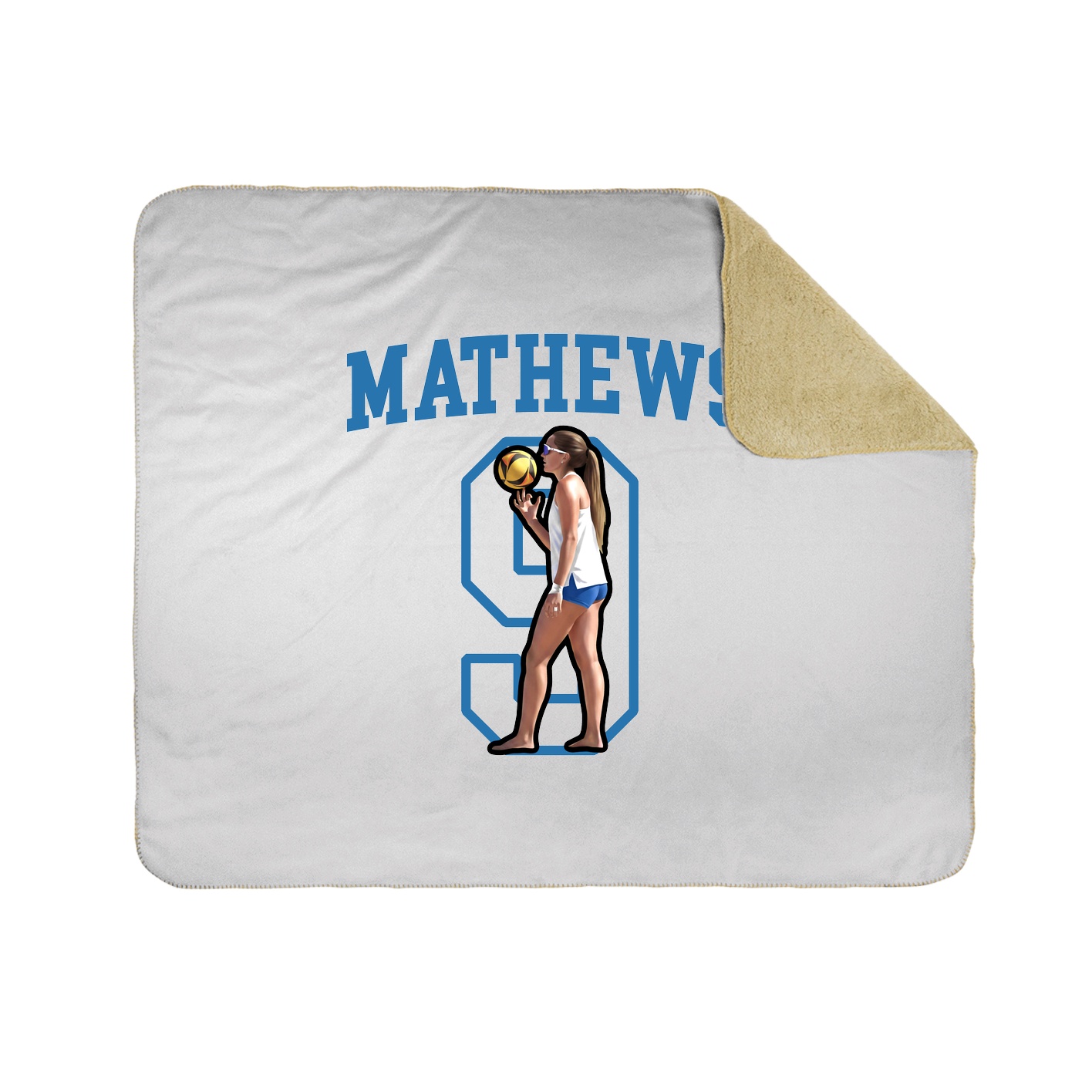 50x60 Sherpa Lined Throw Blanket