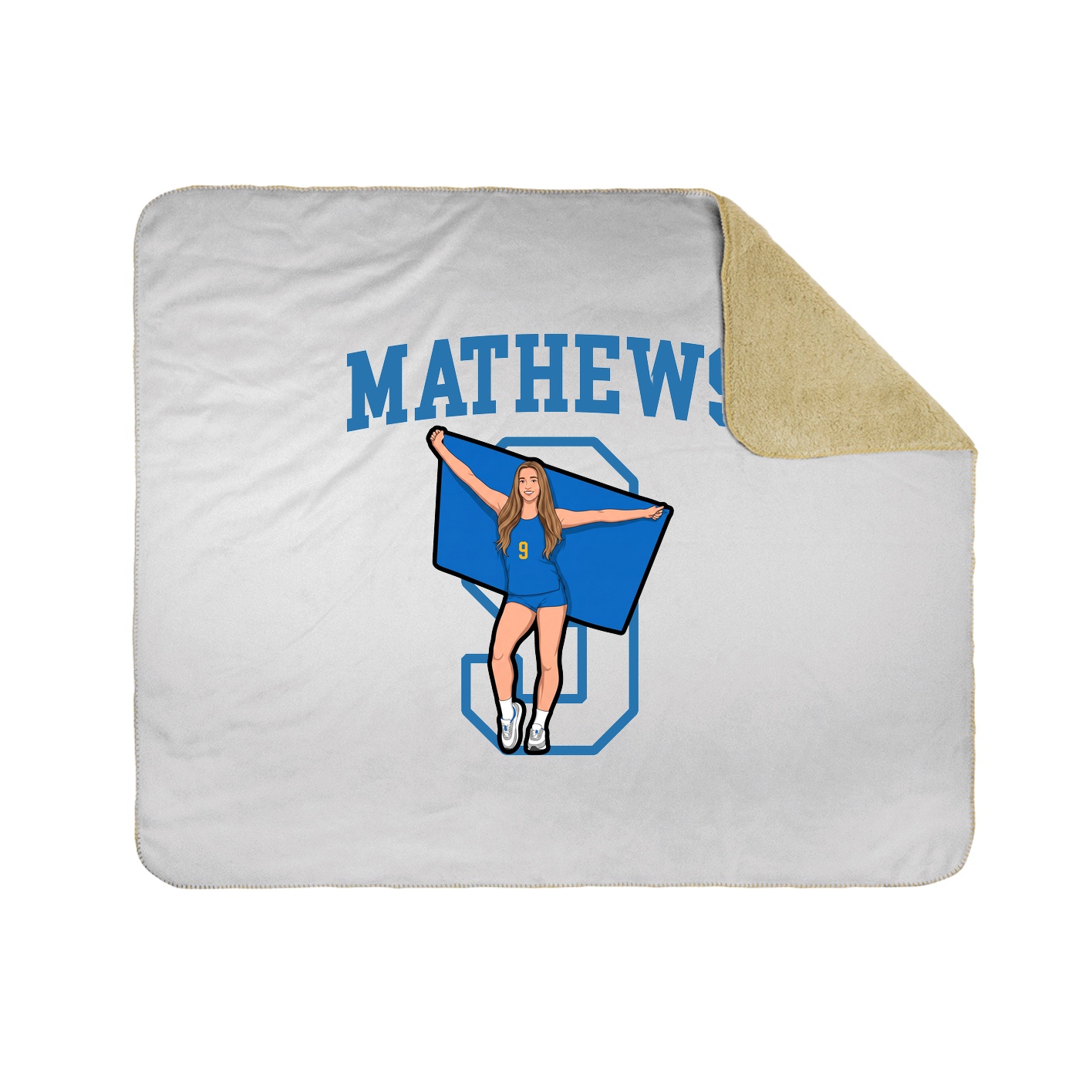 Throw Blanket — Shirsey in White