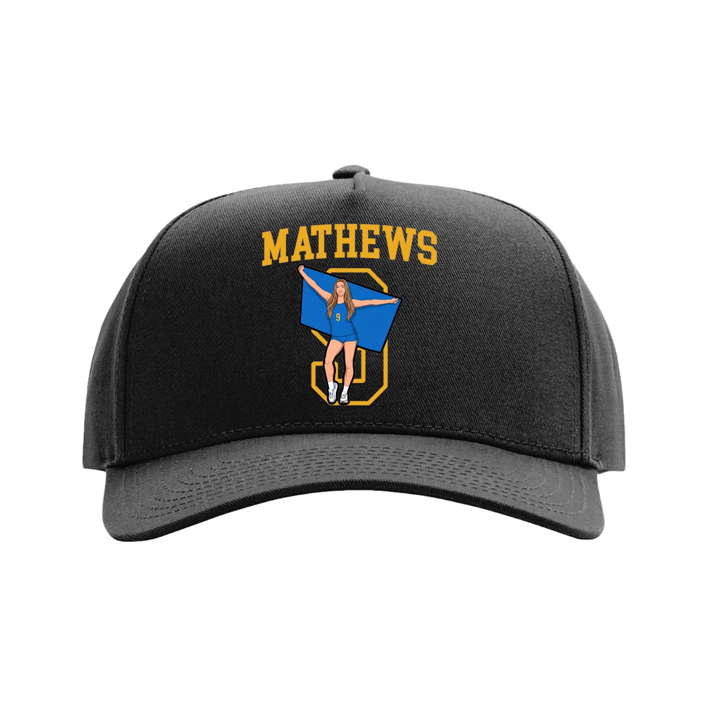 Full Fabric Five-Panel Champ Cap
