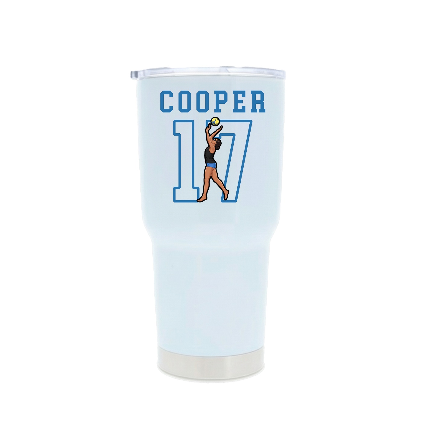 30oz Stainless Steel Tumbler — Shirsey in White