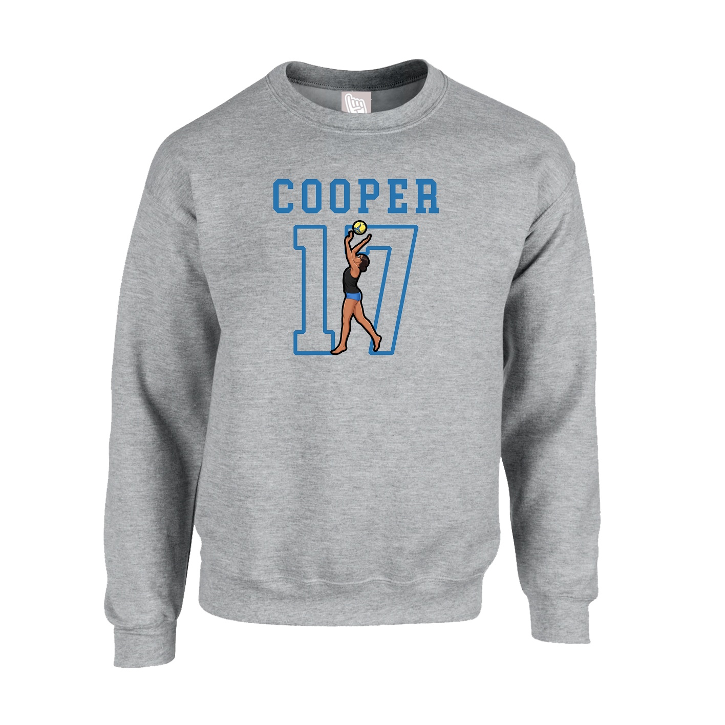Fleece Crew — Shirsey in Grey