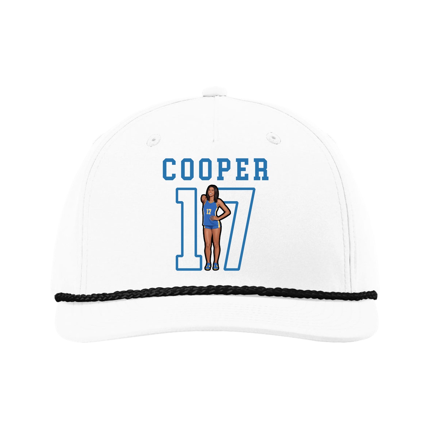 Five-Panel Classic Rope Cap — Shirsey in White