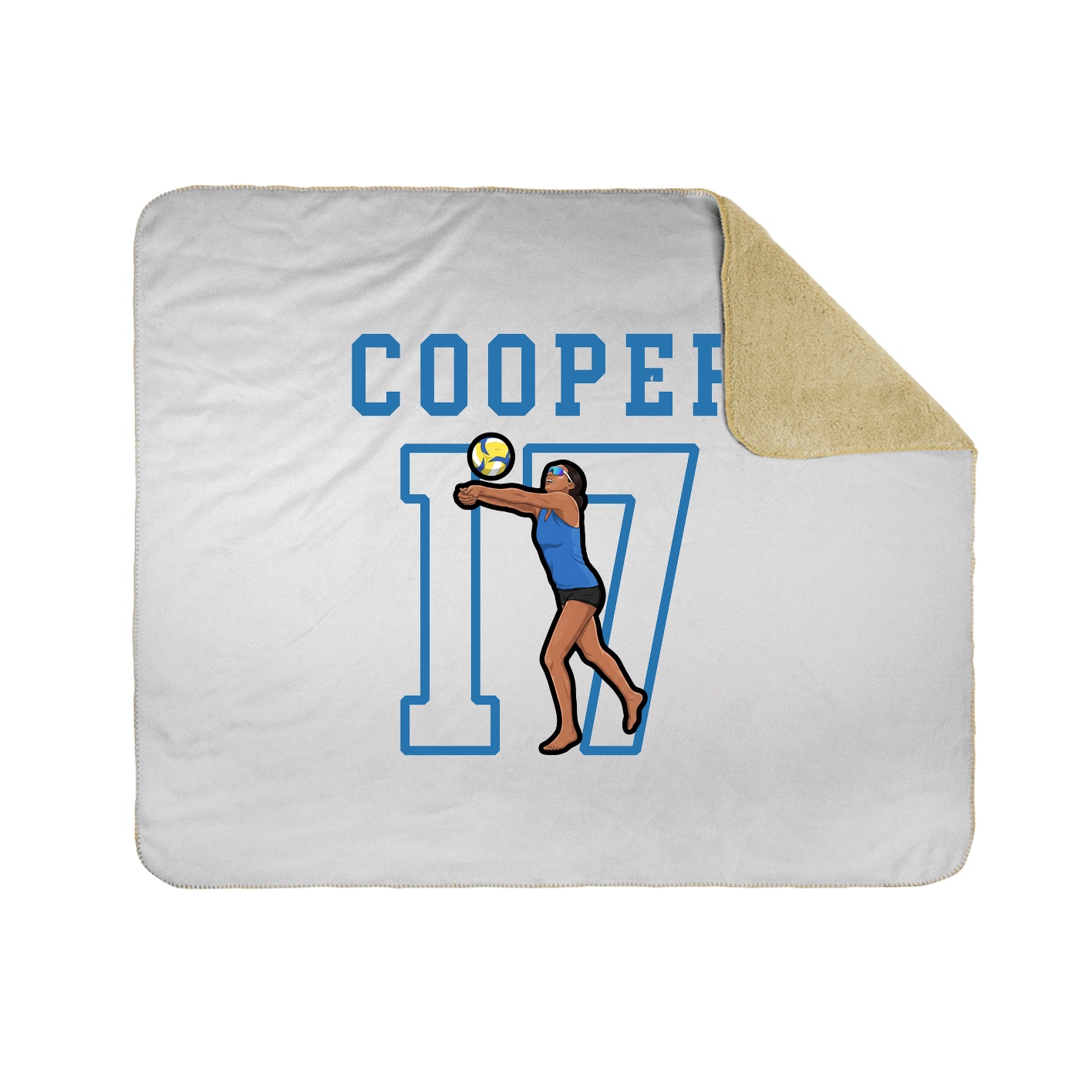 Throw Blanket — Shirsey in White