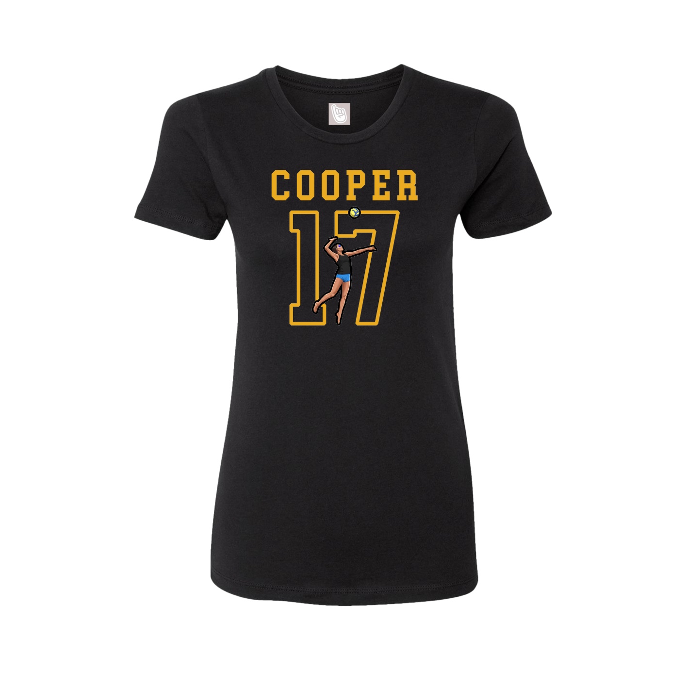 Fitted Women's Tee — Shirsey in Black