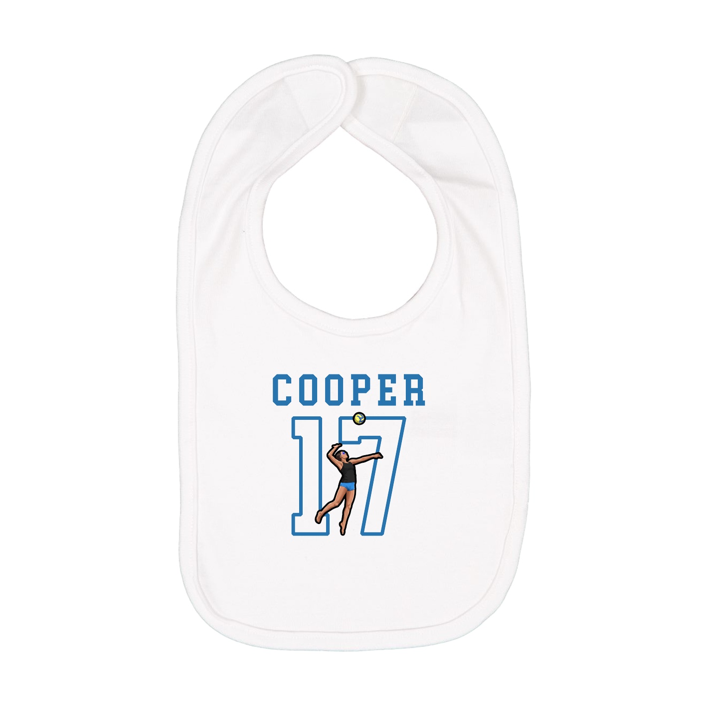 Infant Bib — Shirsey in White