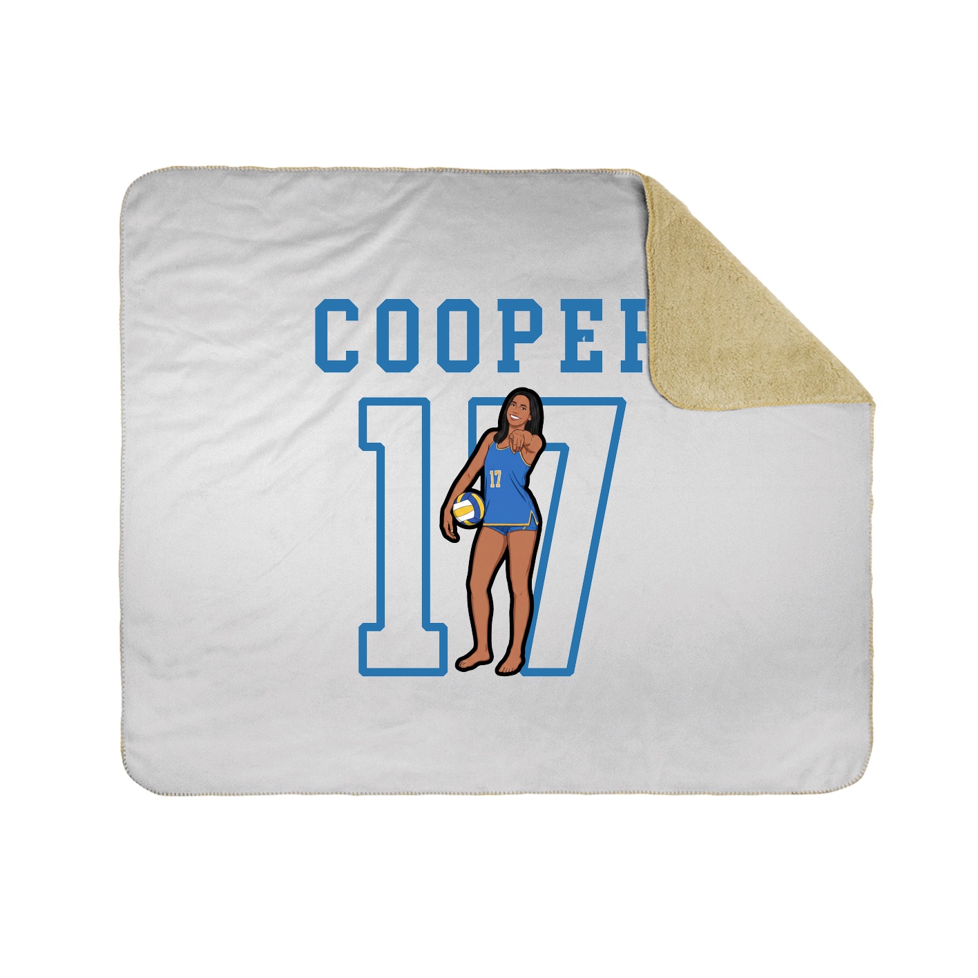 Throw Blanket — Shirsey in White