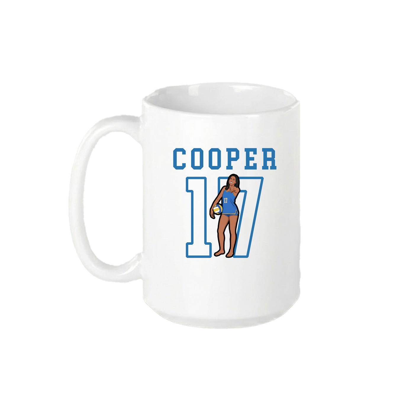 15oz Coffee Mug — Shirsey in White