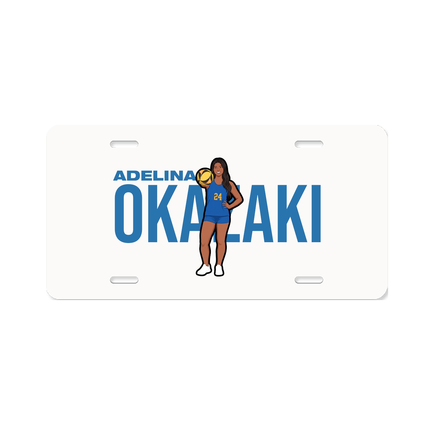 License Plate — Player Name in Classic