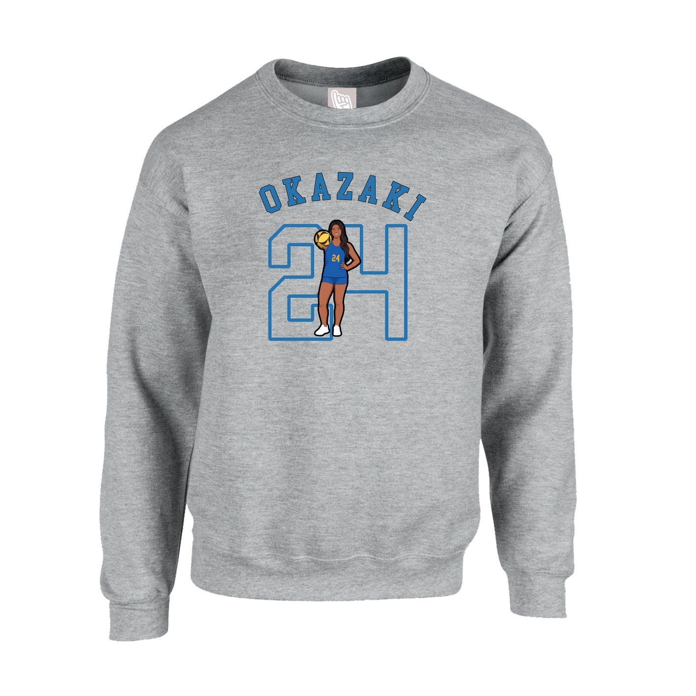 Fleece Crew — Shirsey Arch in Grey