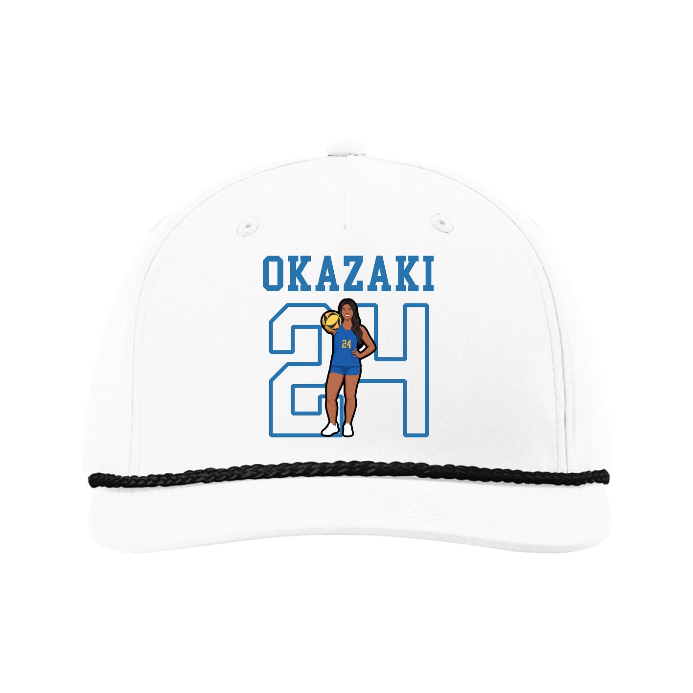 Five-Panel Classic Rope Cap — Shirsey in White