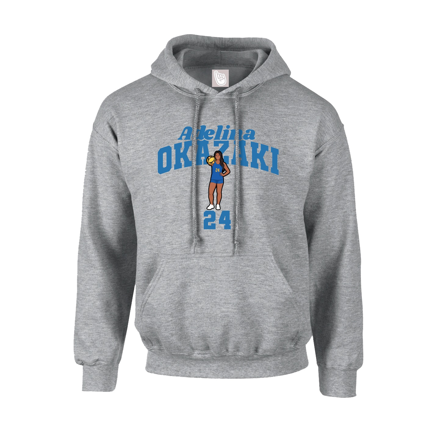 Youth Hoodie — Signature Arch in Grey