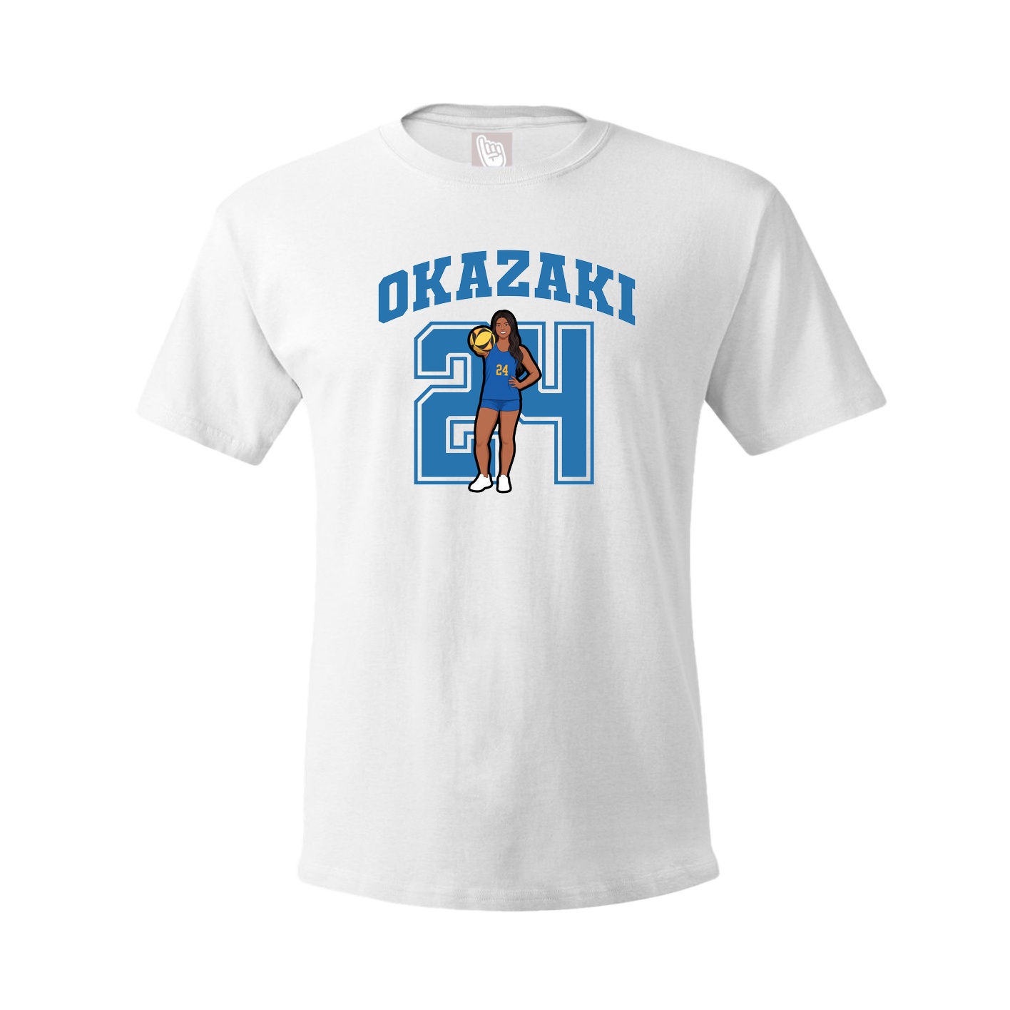 Youth Tee — Number in White