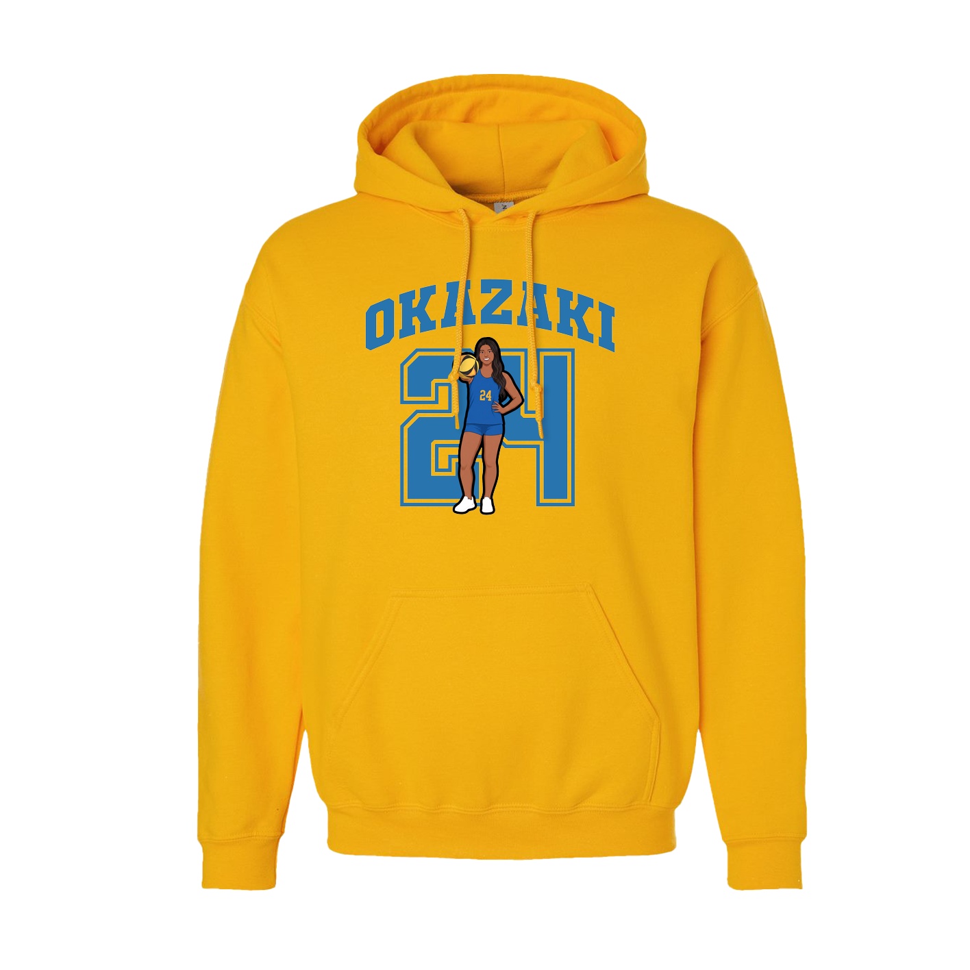 Hoodie — Number in Gold