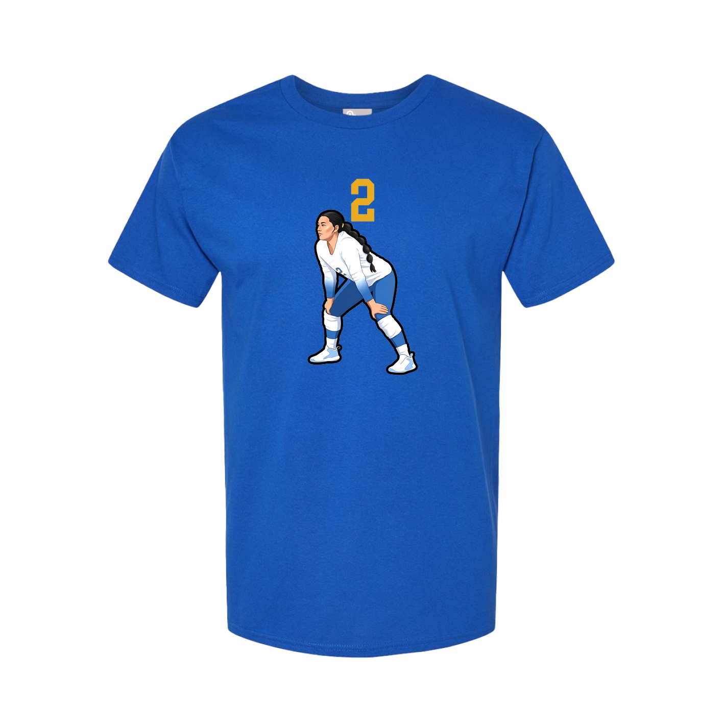 Youth Tee — Number Top in Royal