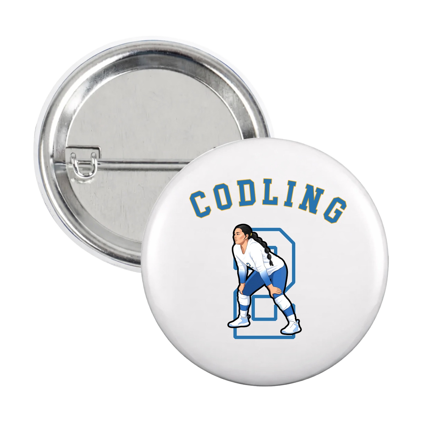 Game Day Button — Shirsey Arch in White
