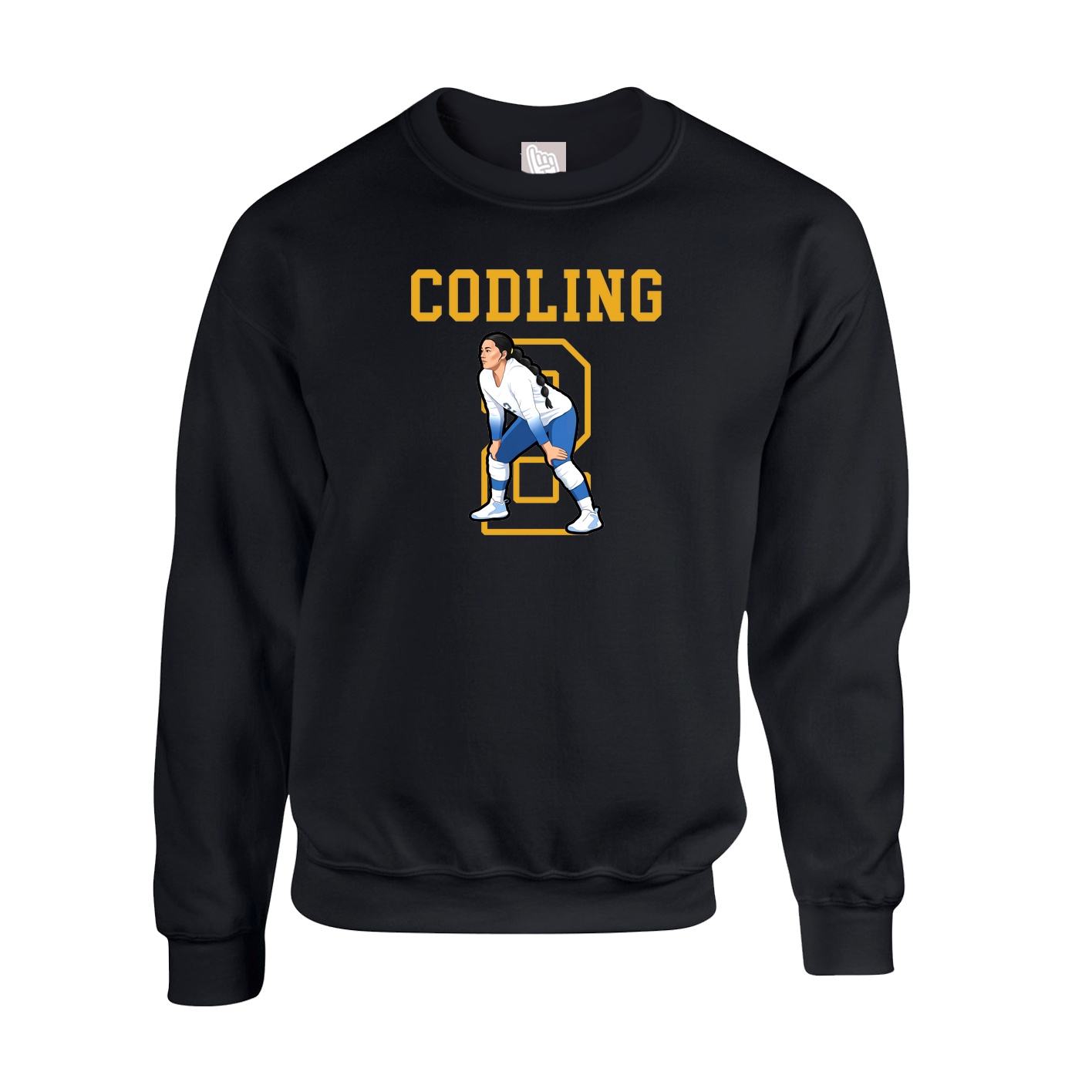 Fleece Crew — Shirsey in Black