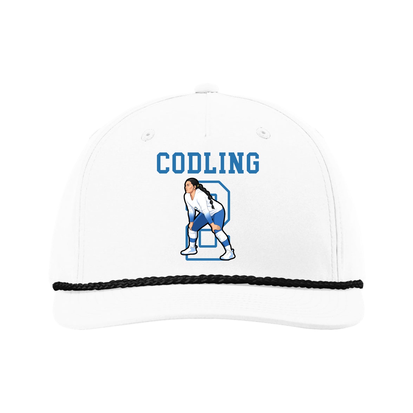 Five-Panel Classic Rope Cap — Shirsey in White