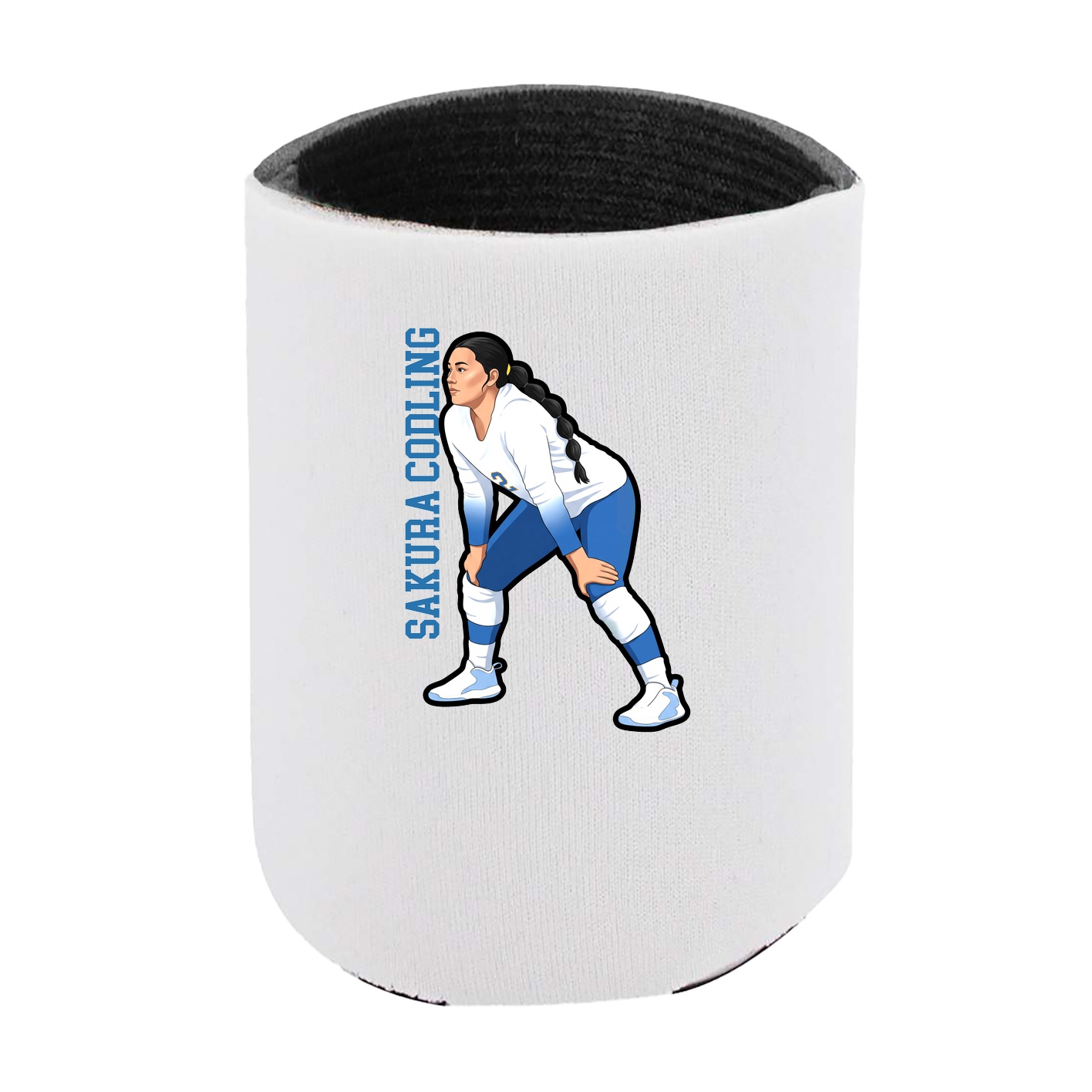 Can Holder — Name Vertical in White