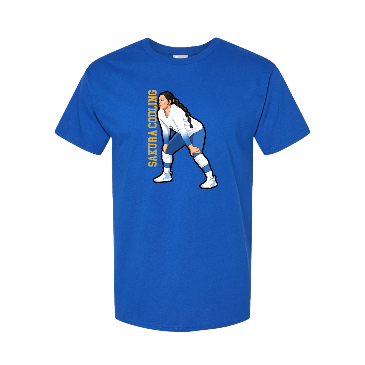 Tee — Name Vertical in Royal
