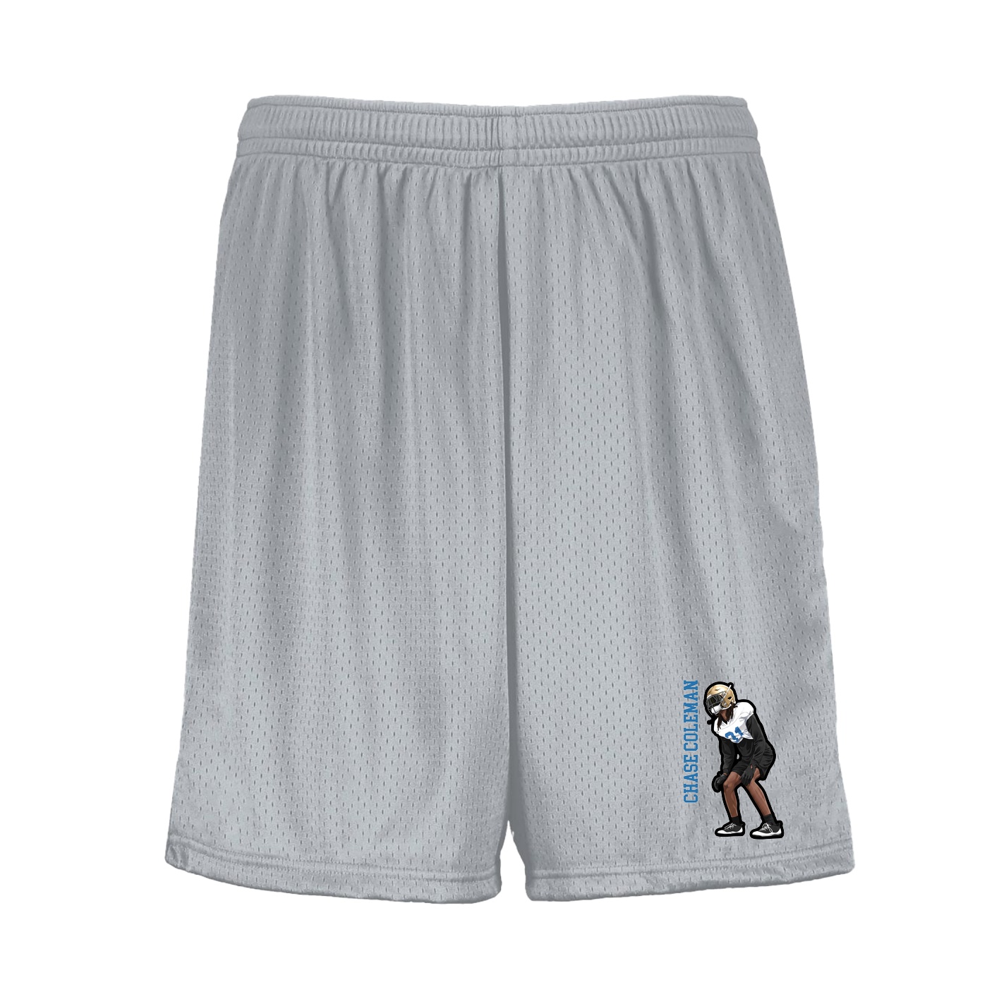 Shorts — Name Vertical in Silver