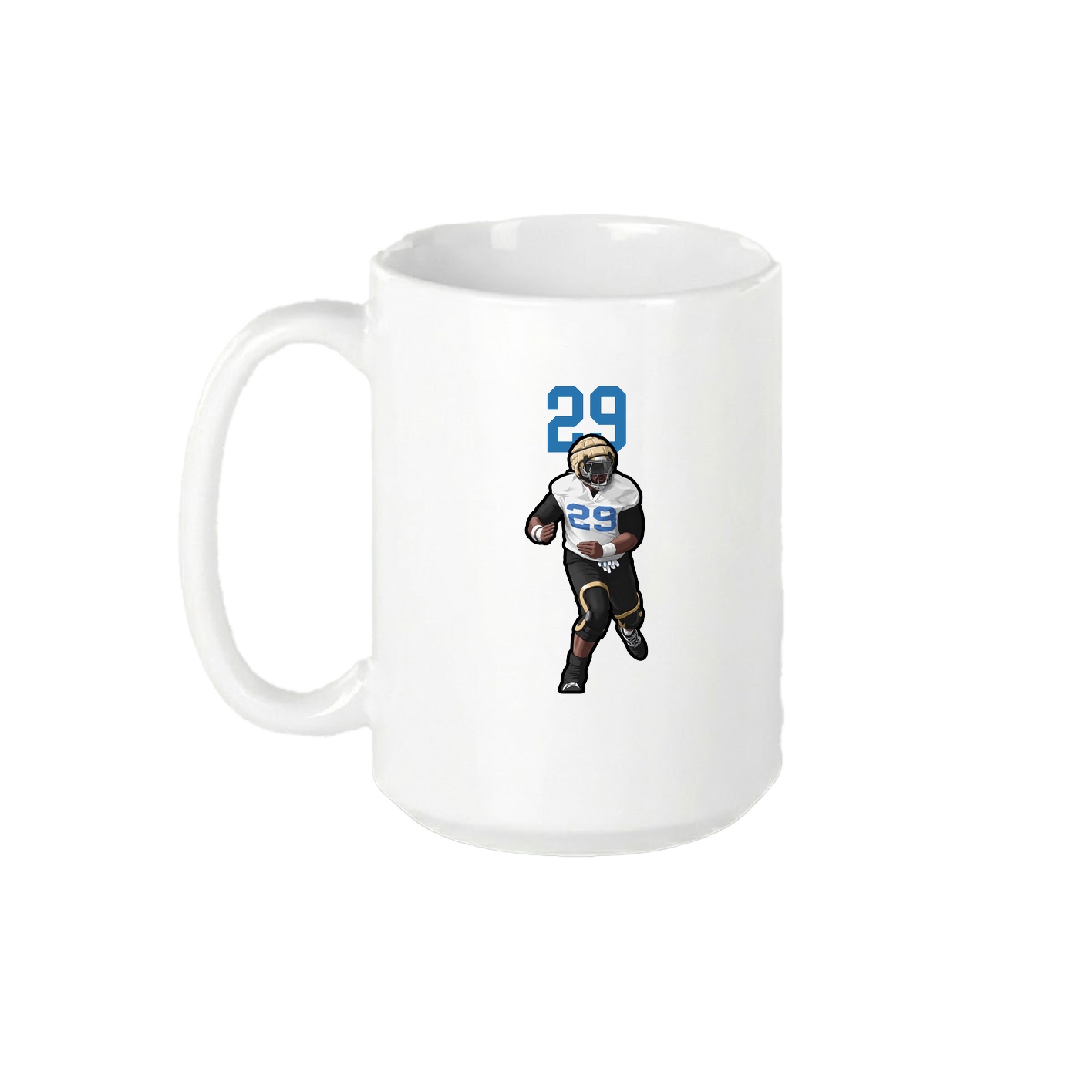 15oz Coffee Mug — Number Top in White